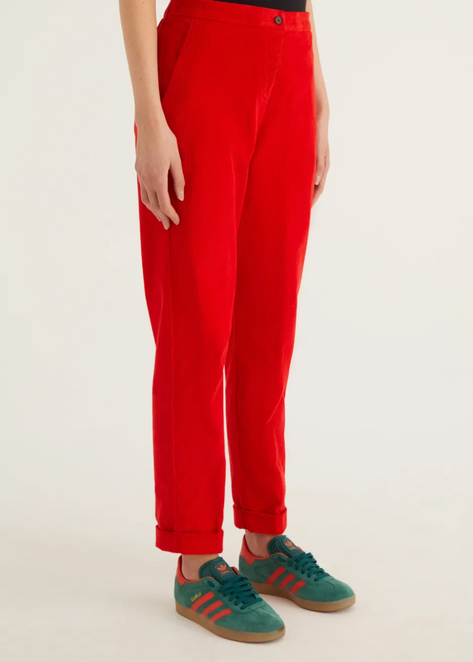 Pantalons | Rosso35 Pantalon droit avec taille élastique