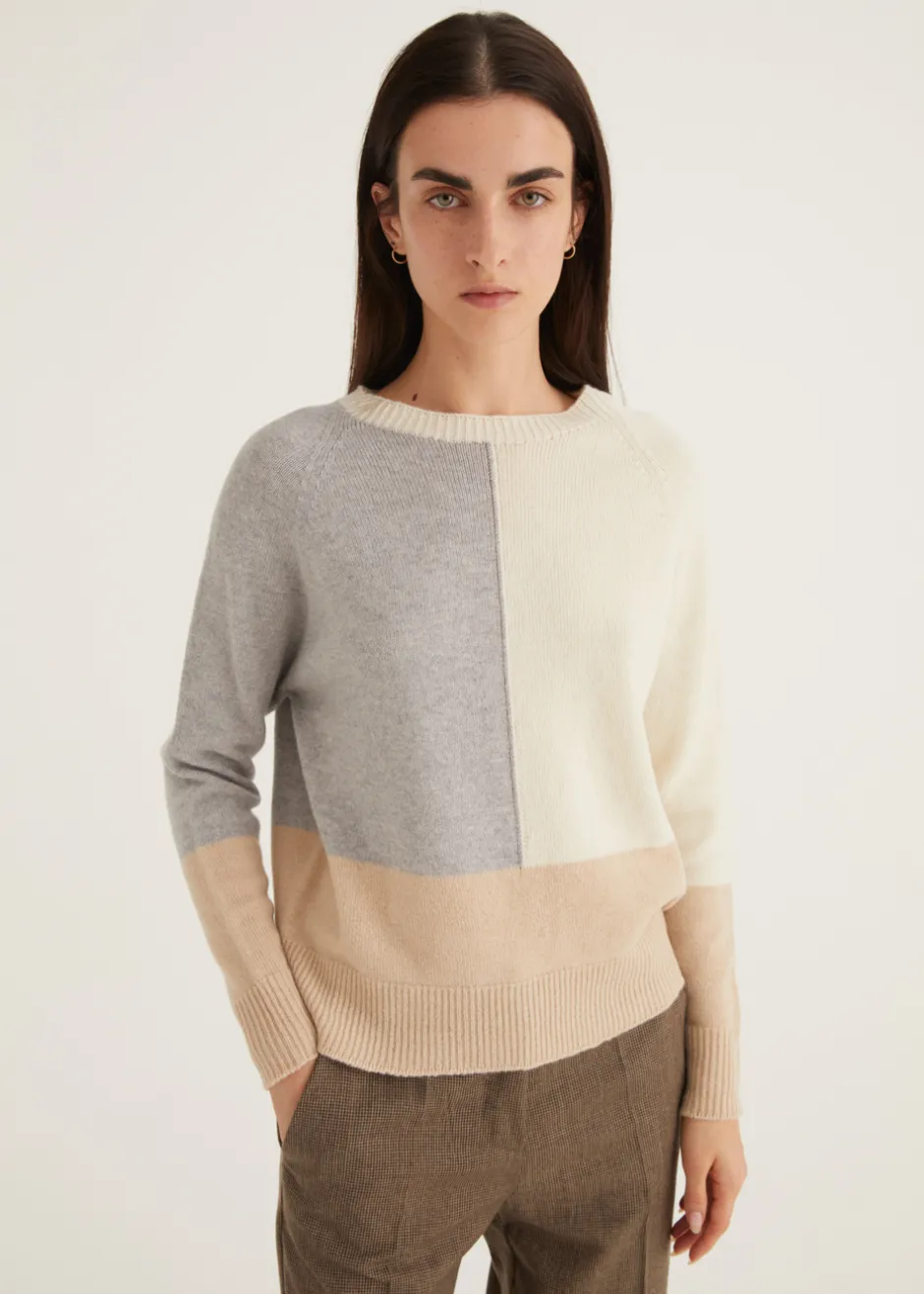 Maille | Rosso35 Pull à col rond color block